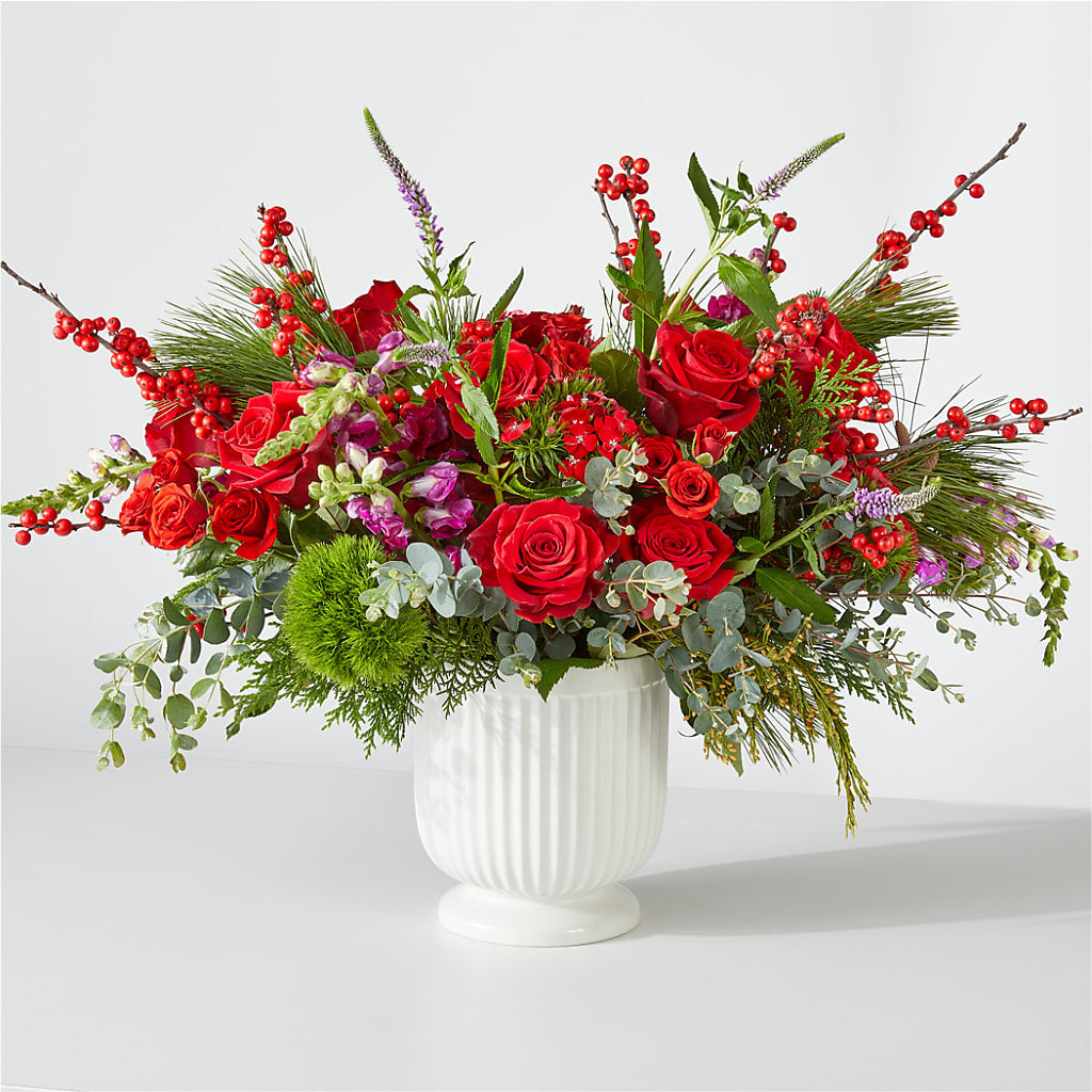 Big Red Bow Bouquet – SYLVIA'S FLORIST, Antioch CA