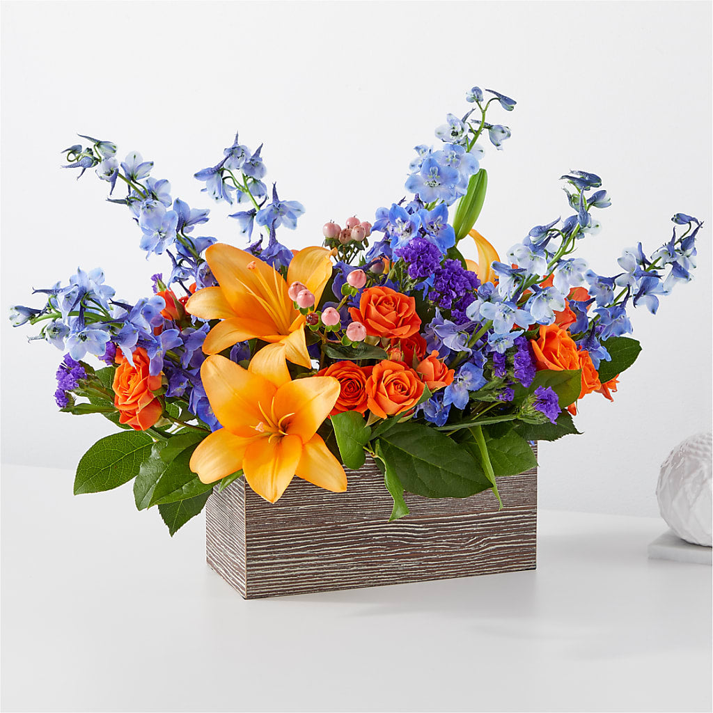 Radiant Citrus Box Bouquet – SYLVIA'S FLORIST, Antioch CA