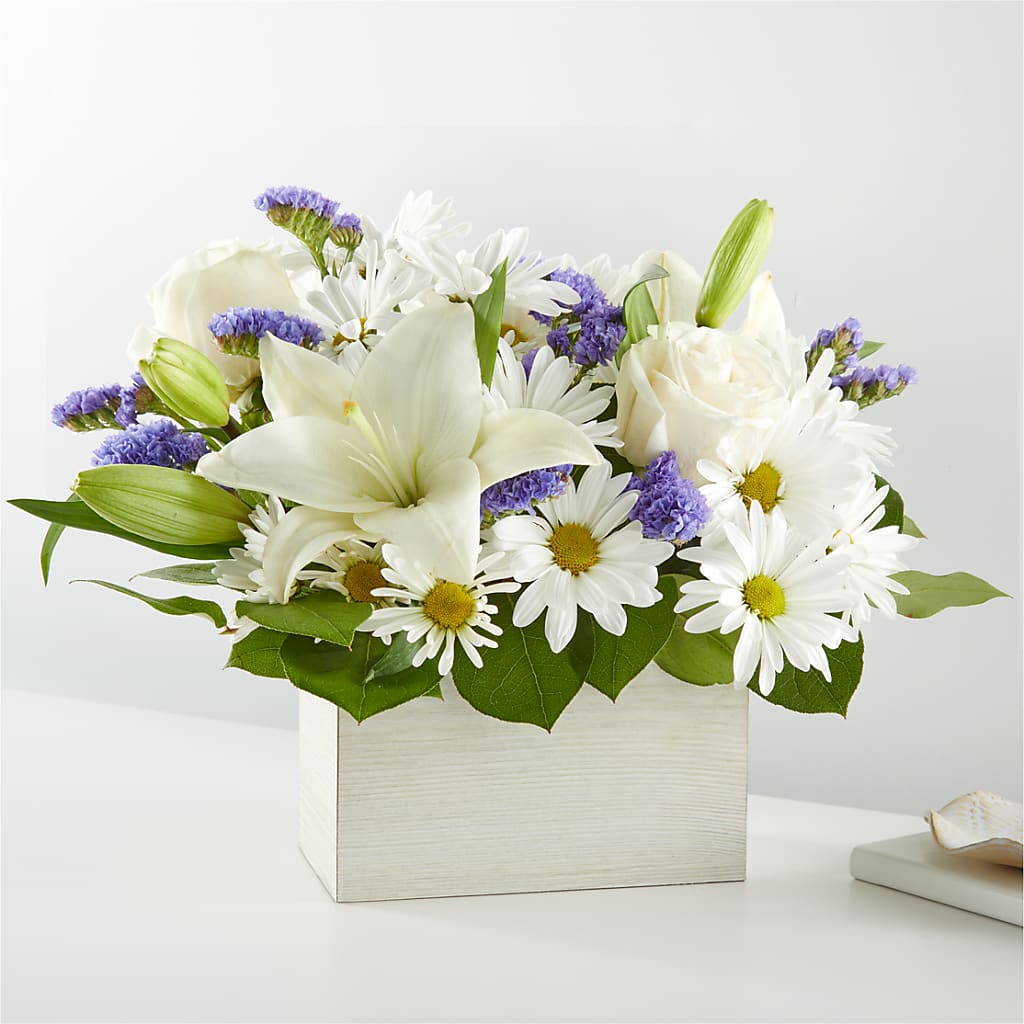 Beyond Blue Box Bouquet – SYLVIA'S FLORIST, Antioch CA
