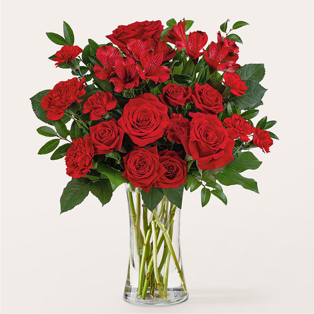 Brilliant Ruby Bouquet – SYLVIA'S FLORIST, Antioch CA