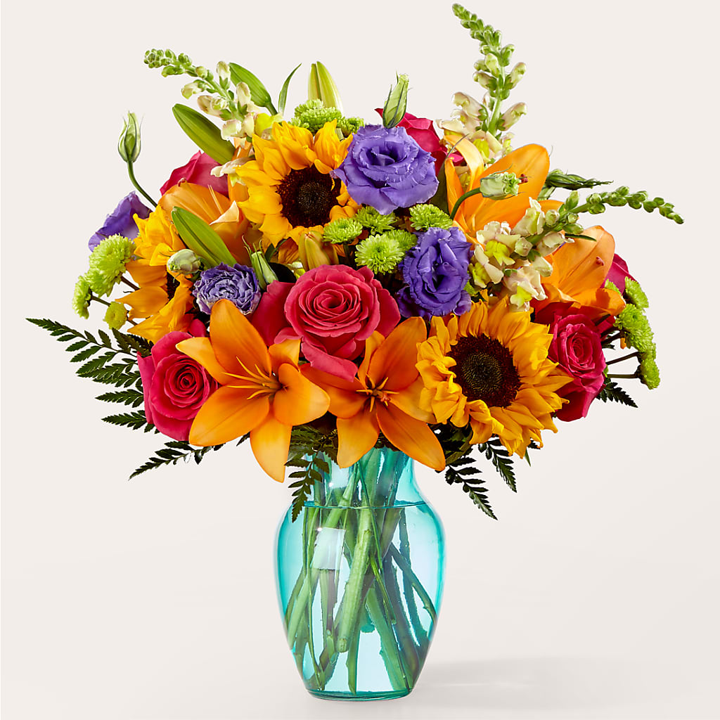 Double Rainbow Bouquet – SYLVIA'S FLORIST, Antioch CA