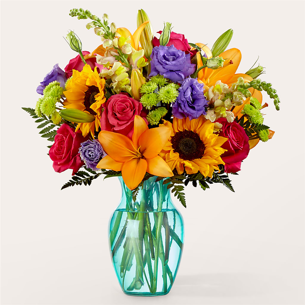 Double Rainbow Bouquet – SYLVIA'S FLORIST, Antioch CA
