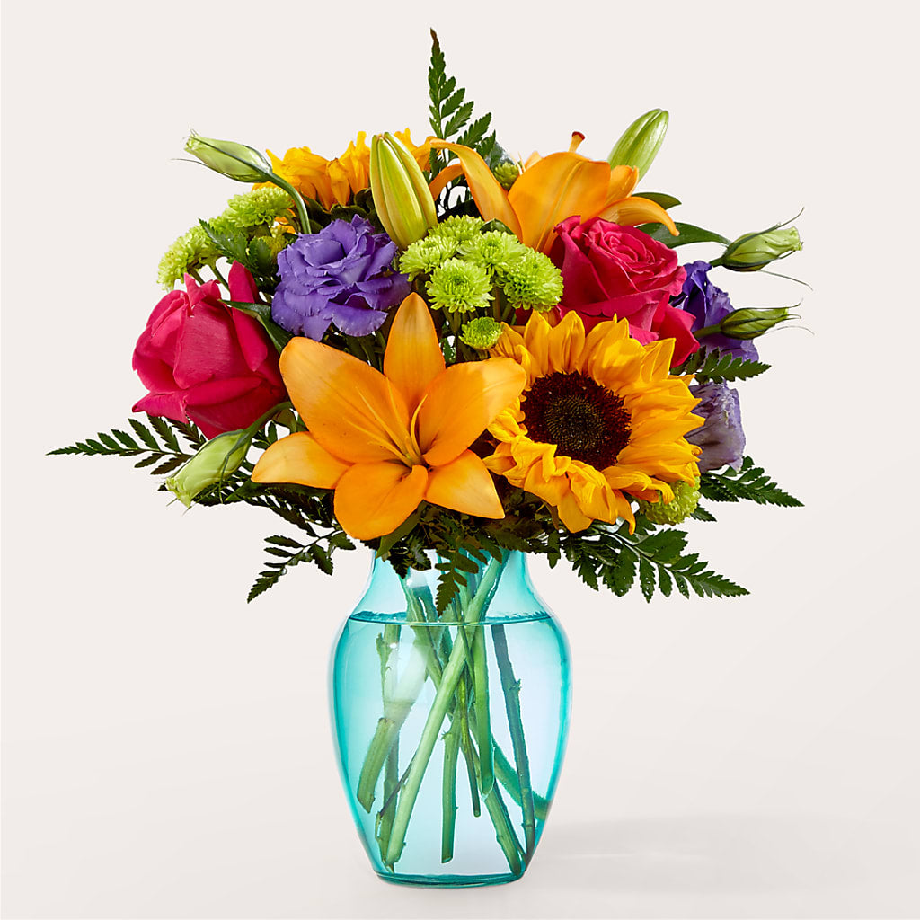 Double Rainbow Bouquet – SYLVIA'S FLORIST, Antioch CA