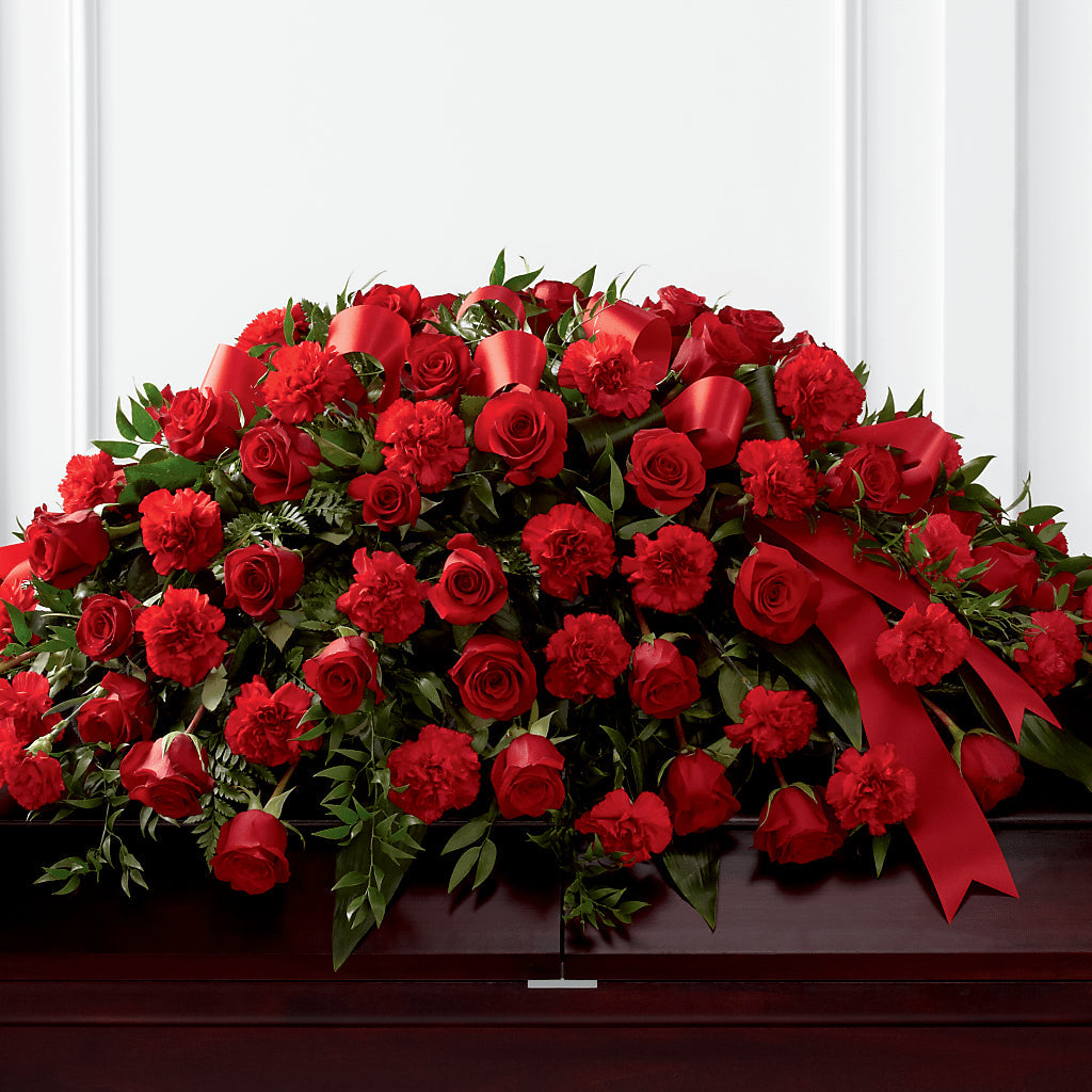 Tribute of Life Casket Spray – SYLVIA'S FLORIST, Antioch CA