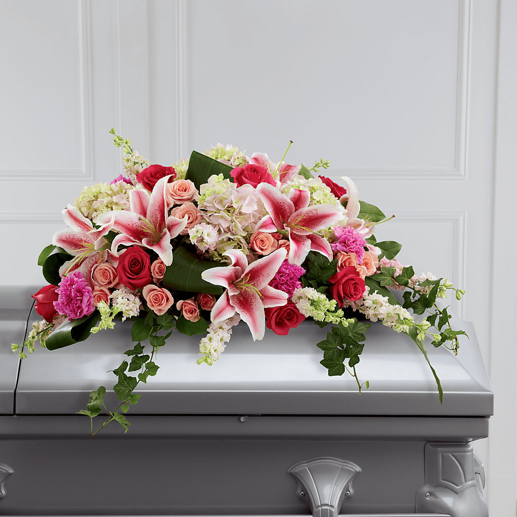 Splendid Grace Casket Spray – SYLVIA'S FLORIST, Antioch CA