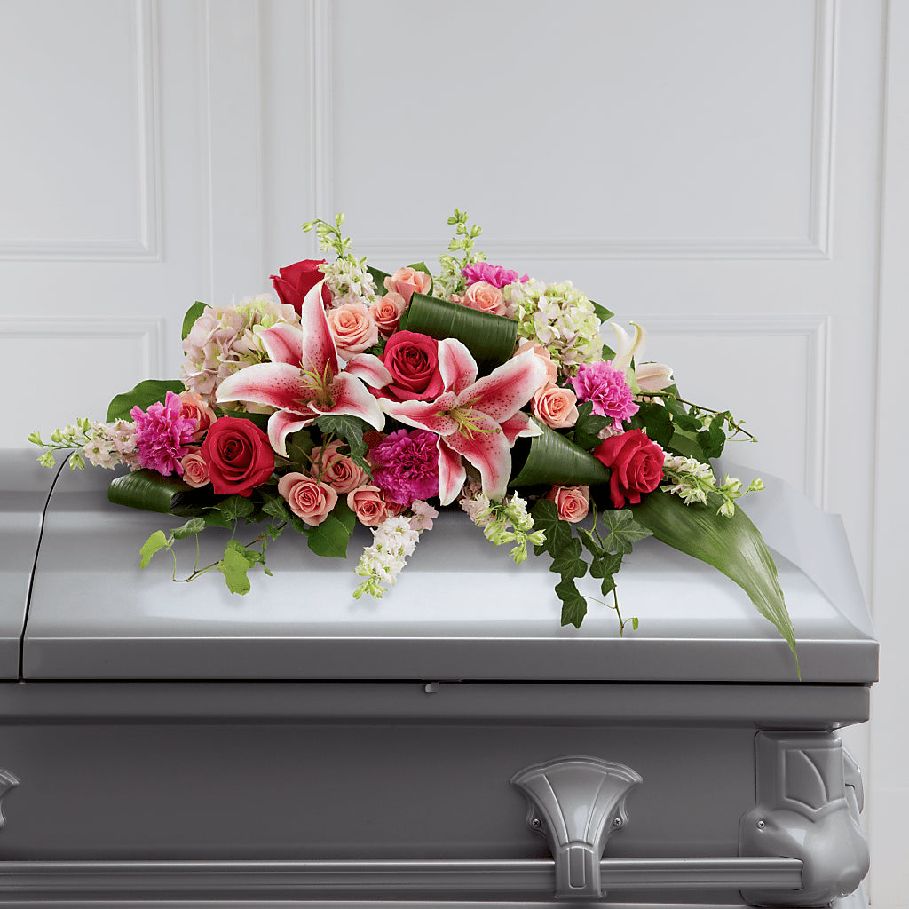 Splendid Grace Casket Spray – SYLVIA'S FLORIST, Antioch CA