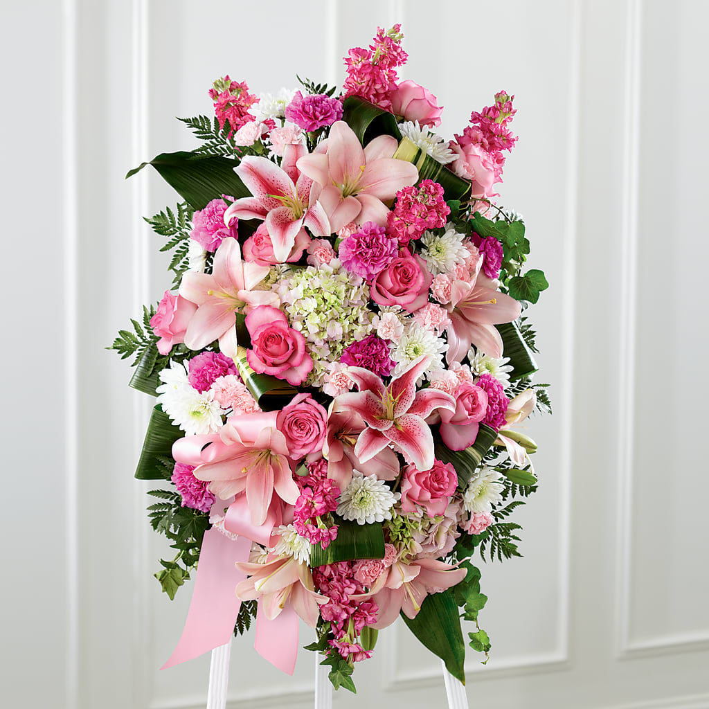 Comforting Standing Spray – SYLVIA'S FLORIST, Antioch CA