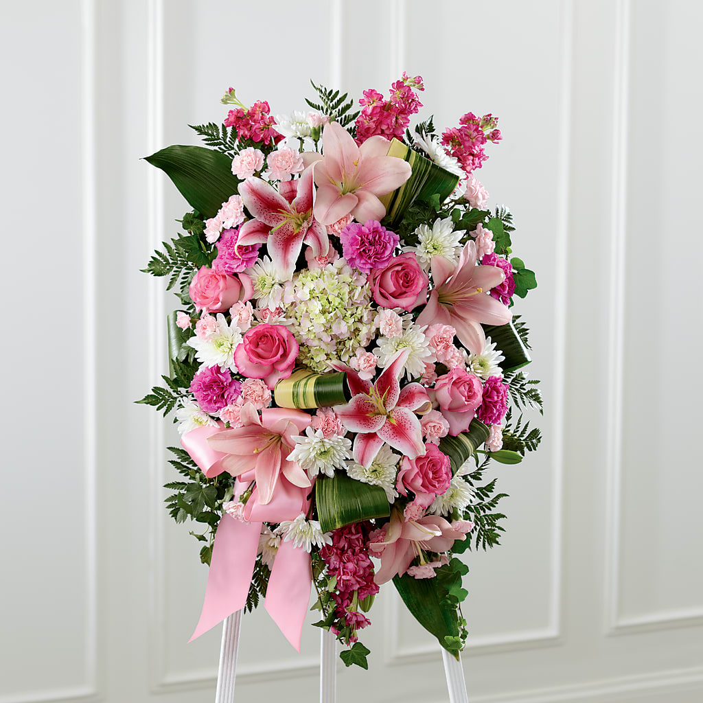 Comforting Standing Spray – SYLVIA'S FLORIST, Antioch CA