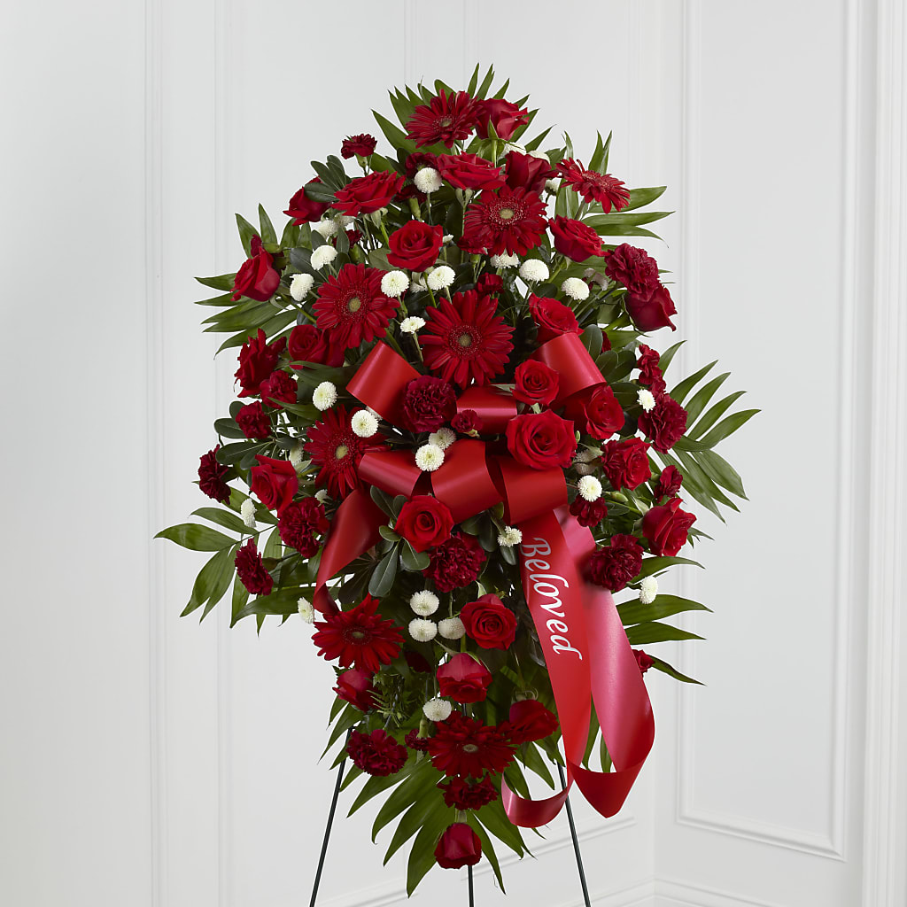 Treasured Memories Standing Spray – SYLVIA'S FLORIST, Antioch CA