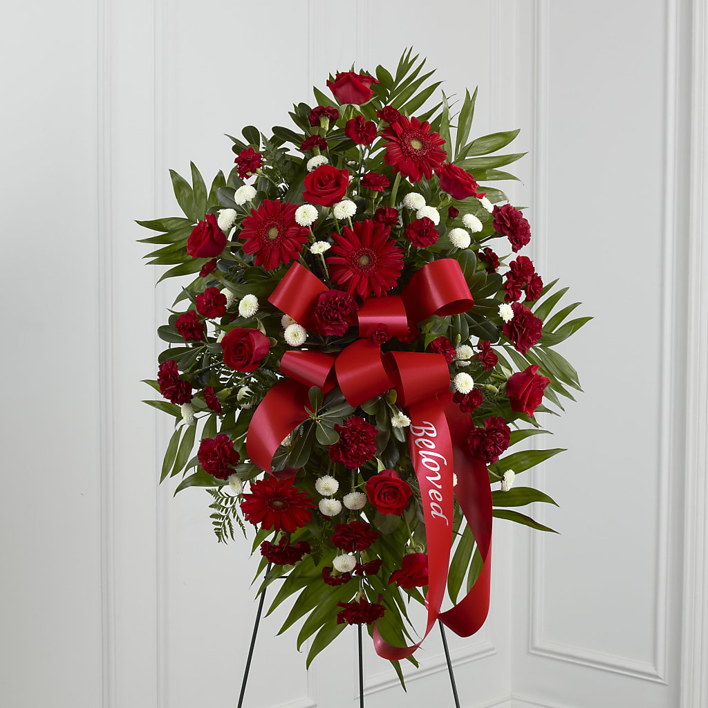 Treasured Memories Standing Spray – SYLVIA'S FLORIST, Antioch CA