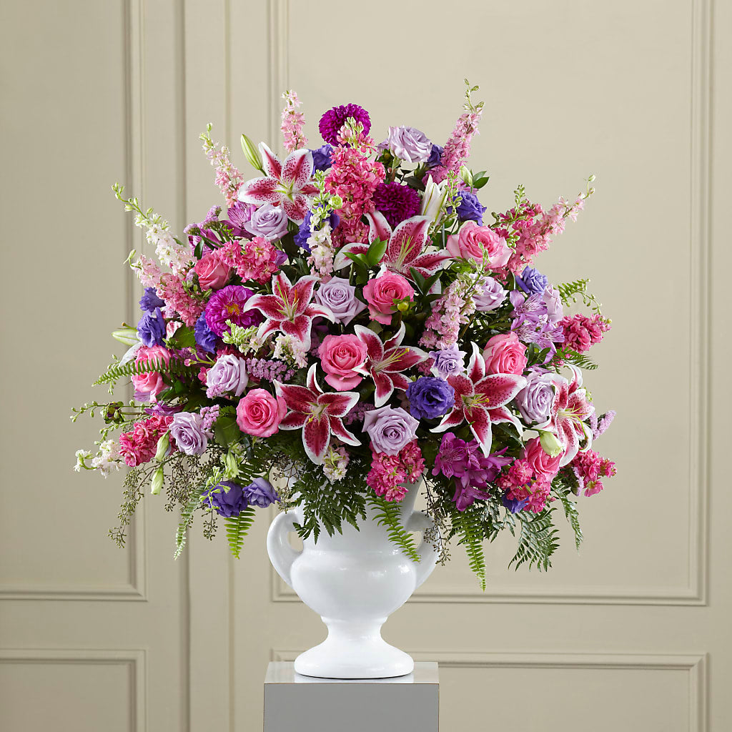 Peaceful Tribute Arrangement – SYLVIA'S FLORIST, Antioch CA