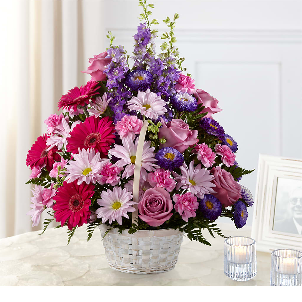 Pastel Peace Basket – SYLVIA'S FLORIST, Antioch CA