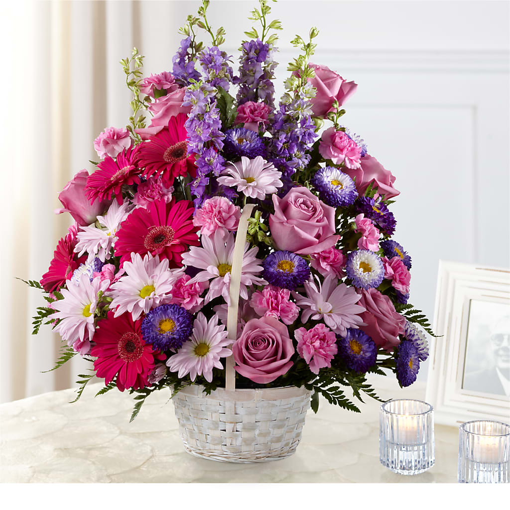 Pastel Peace Basket – SYLVIA'S FLORIST, Antioch CA