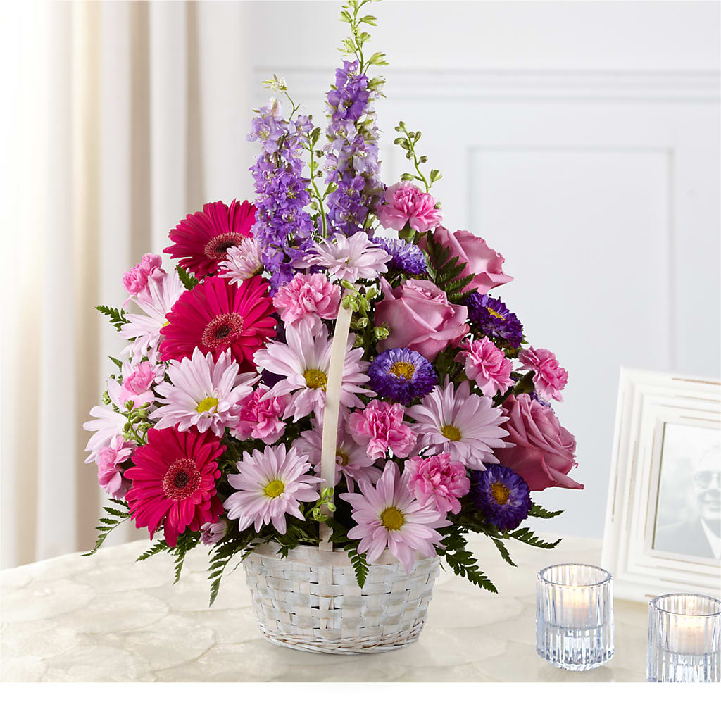 Pastel Peace Basket – SYLVIA'S FLORIST, Antioch CA