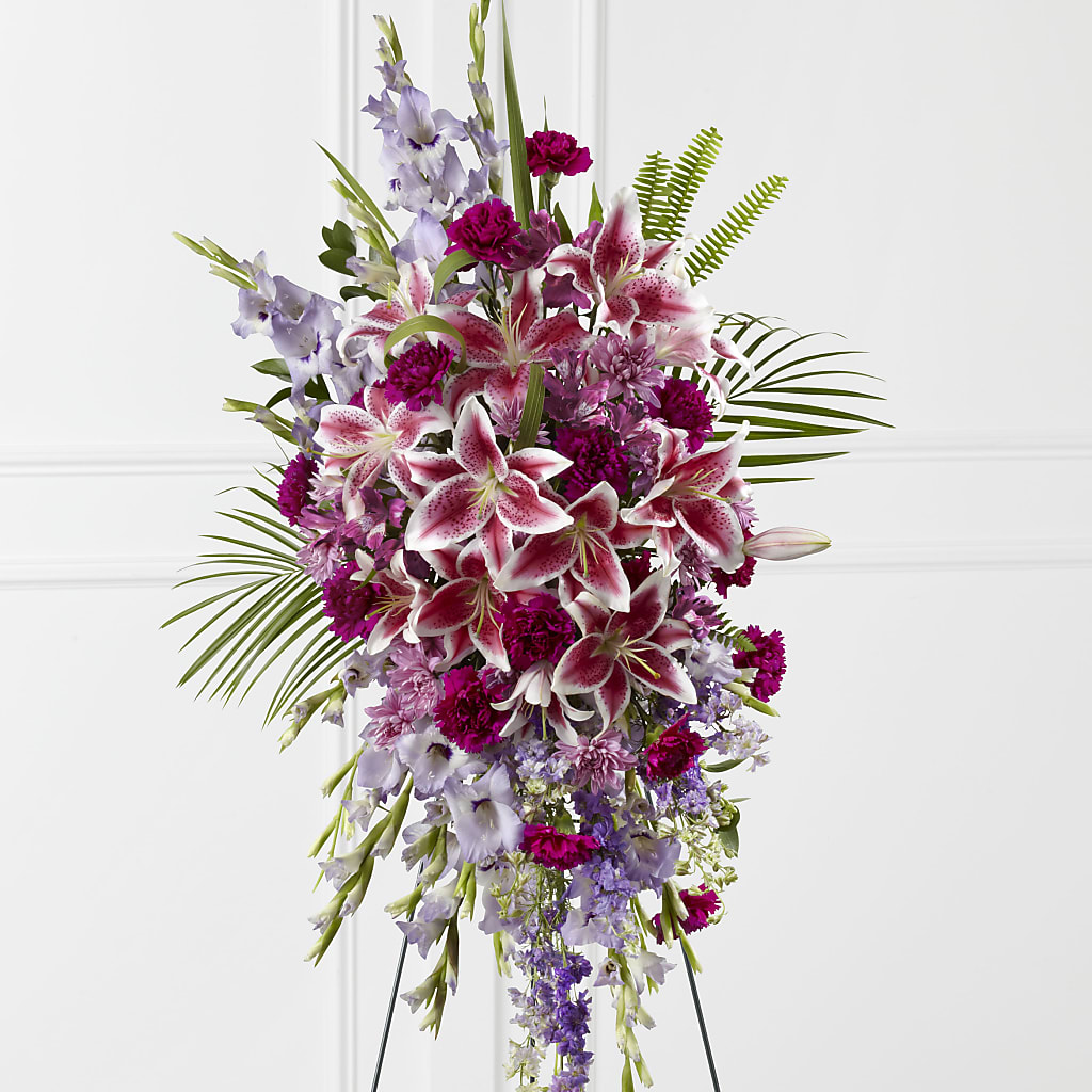 Tender Touch Standing Spray – SYLVIA'S FLORIST, Antioch CA