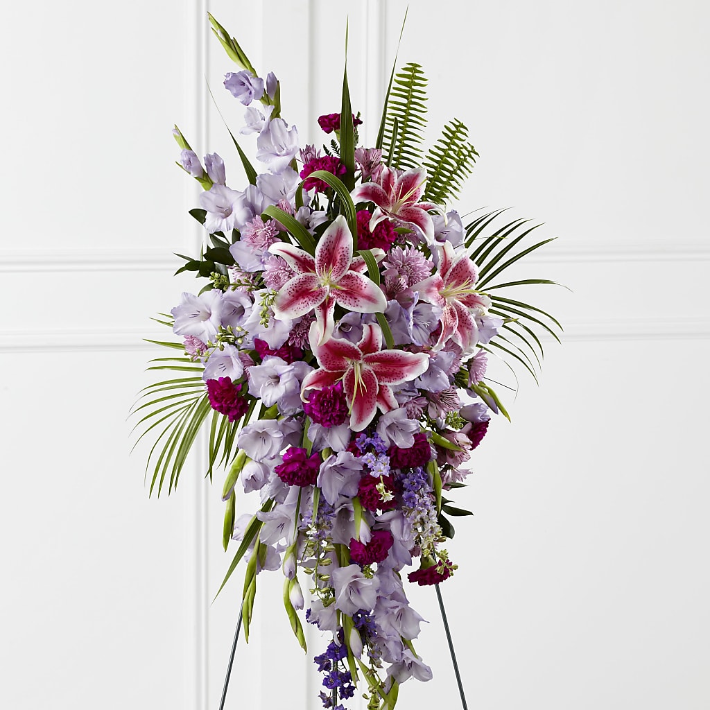 Tender Touch Standing Spray – SYLVIA'S FLORIST, Antioch CA
