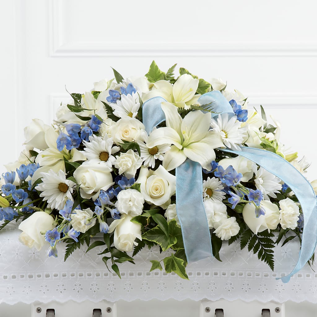 Tender Treasure Casket Spray – SYLVIA'S FLORIST, Antioch CA