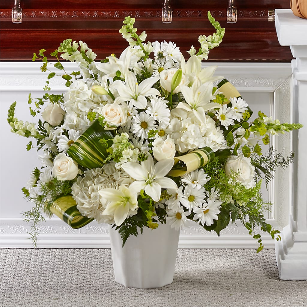 Thoughts of Tranquility Floor Basket – SYLVIA'S FLORIST, Antioch CA