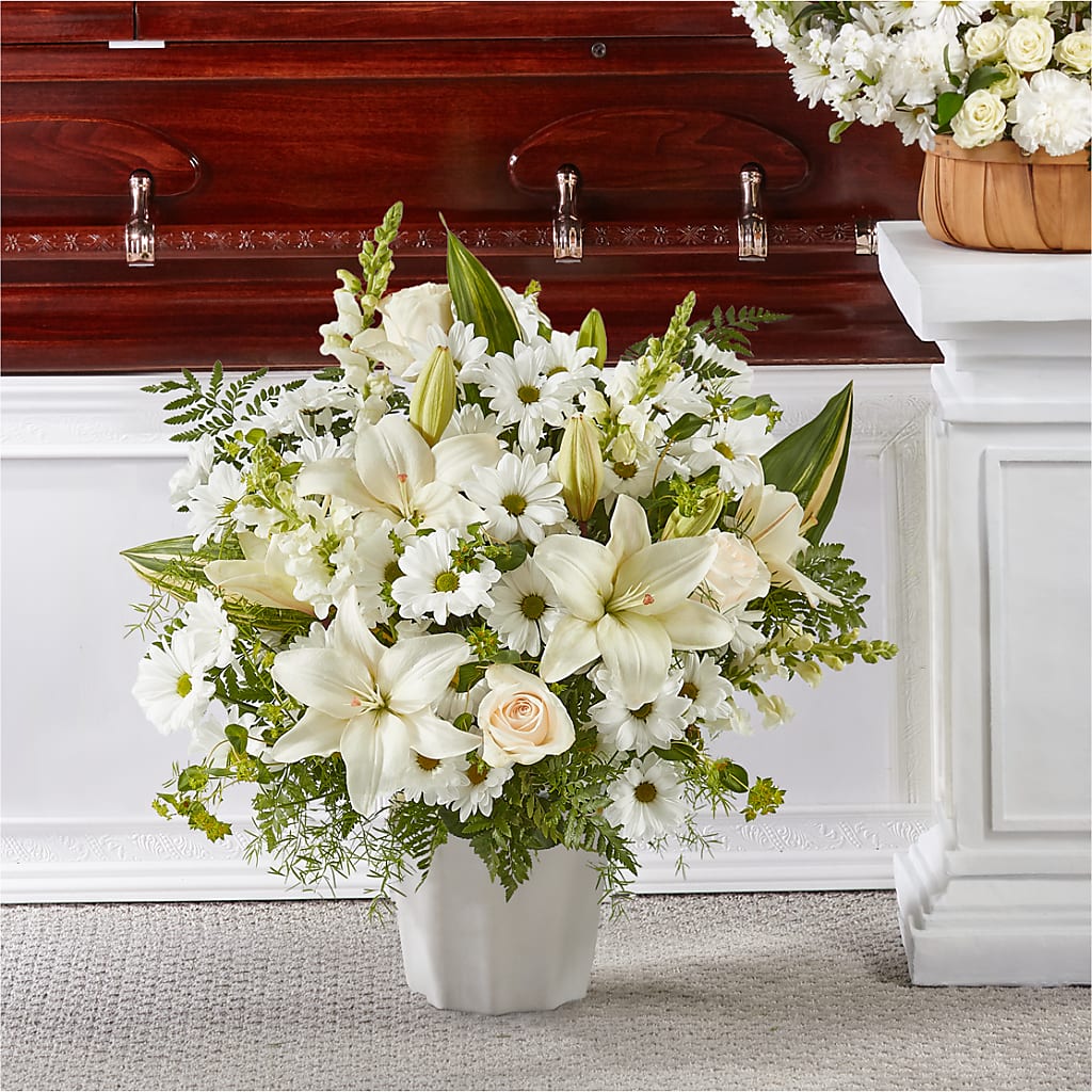 Thoughts of Tranquility Floor Basket – SYLVIA'S FLORIST, Antioch CA