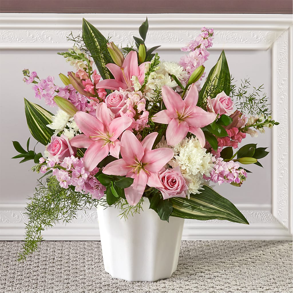 Simply Serene Floor Basket – SYLVIA'S FLORIST, Antioch CA