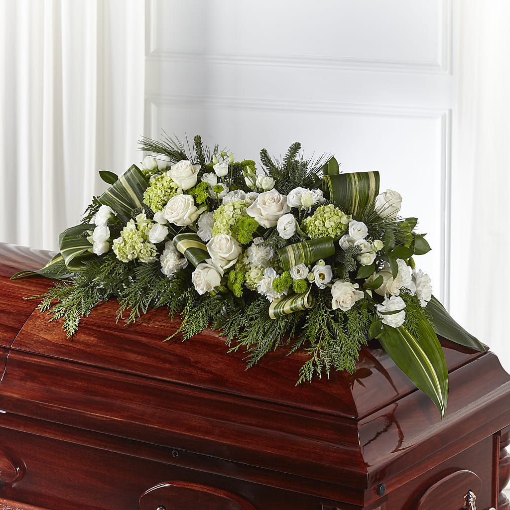 Hopeful Gesture Casket Spray – SYLVIA'S FLORIST, Antioch CA