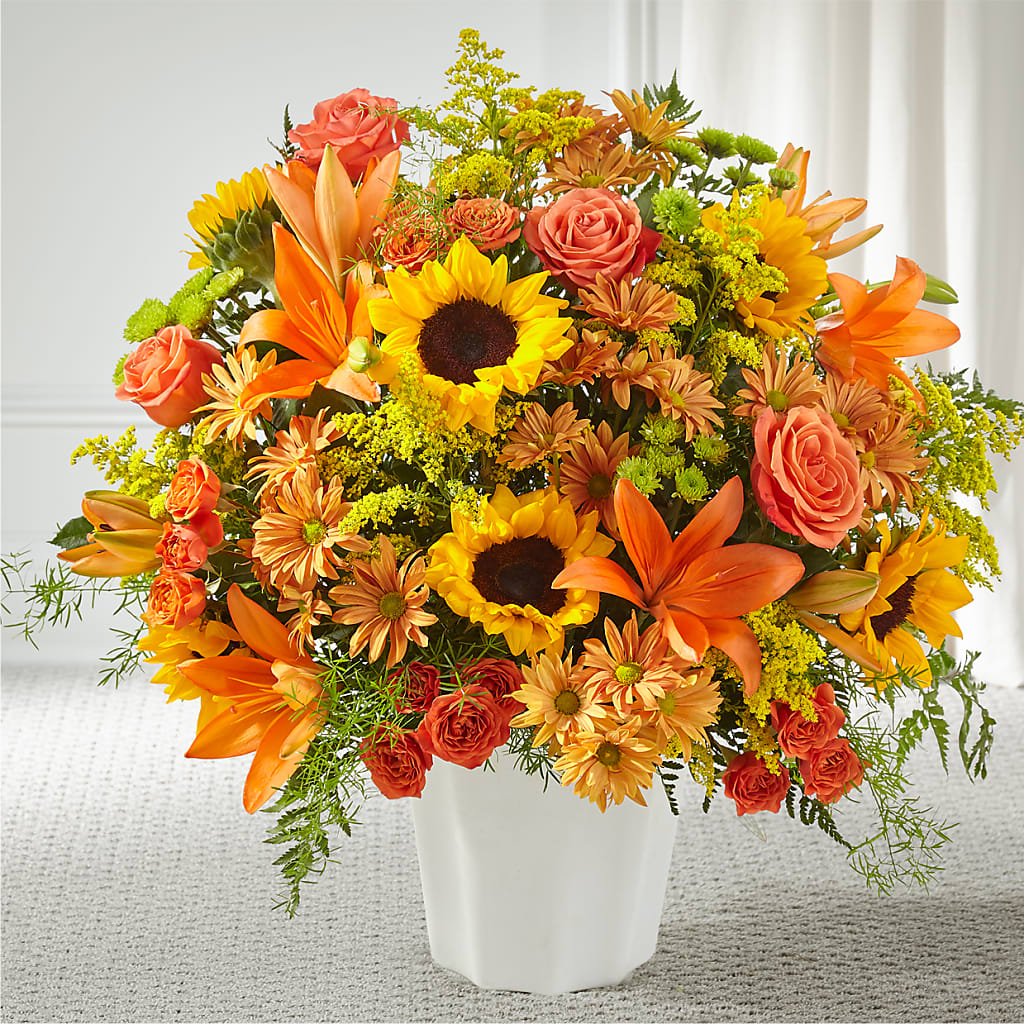 Harvest Thoughts Floor Basket – SYLVIA'S FLORIST, Antioch CA