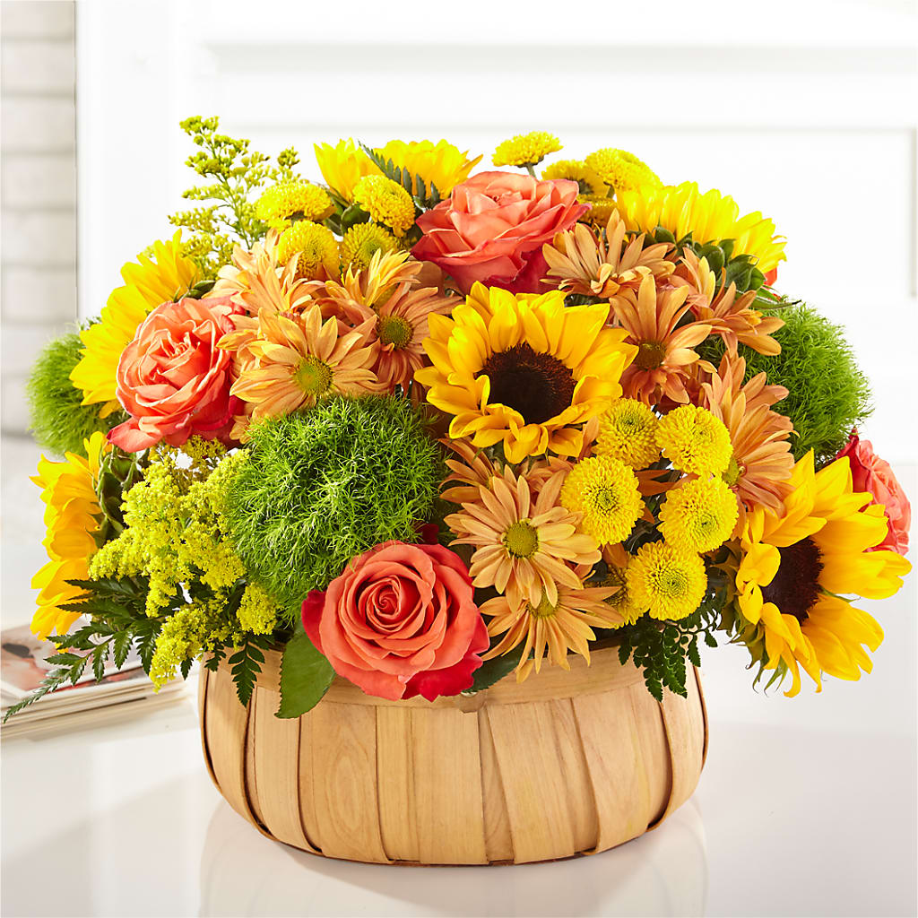 Harvest Sunflower Basket – SYLVIA'S FLORIST, Antioch CA