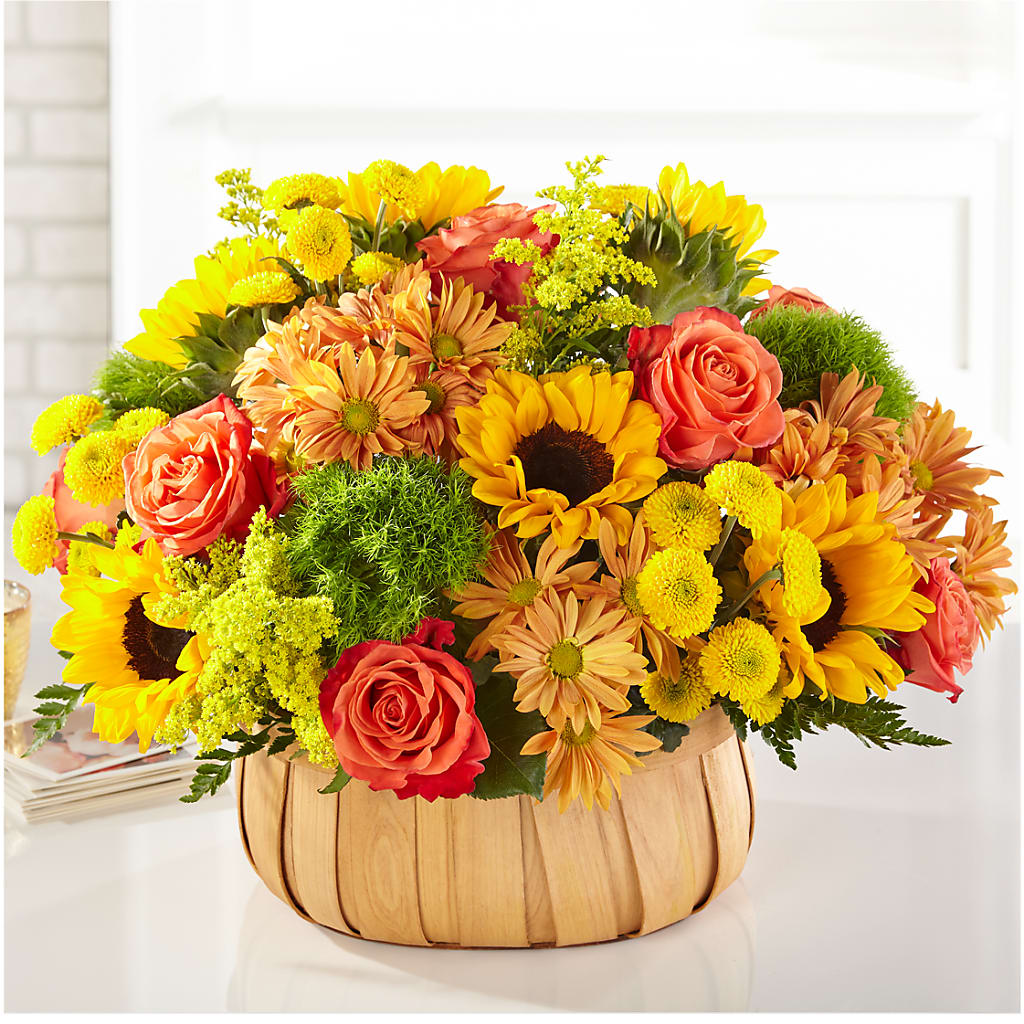 Harvest Sunflower Basket – SYLVIA'S FLORIST, Antioch CA