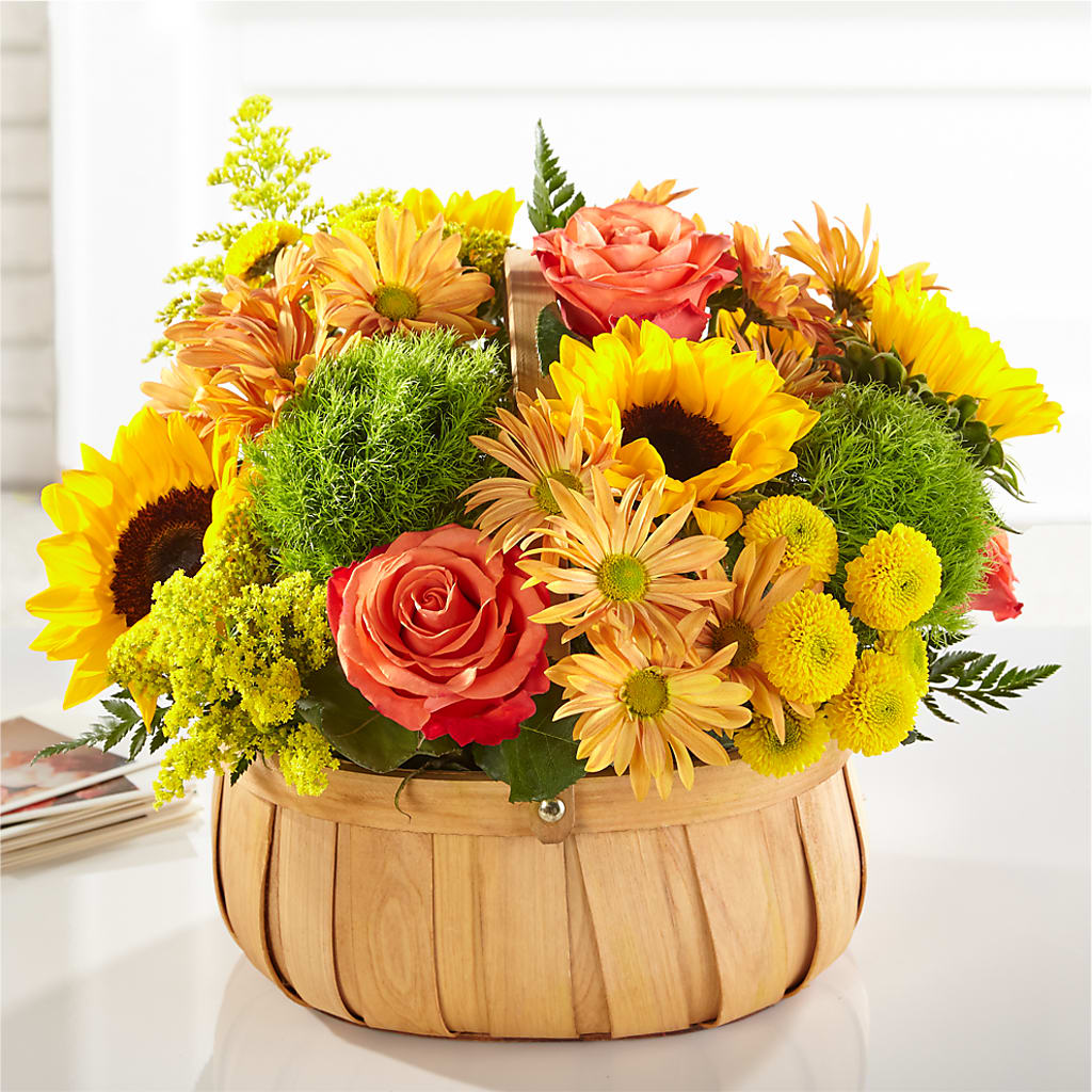 Harvest Sunflower Basket – SYLVIA'S FLORIST, Antioch CA