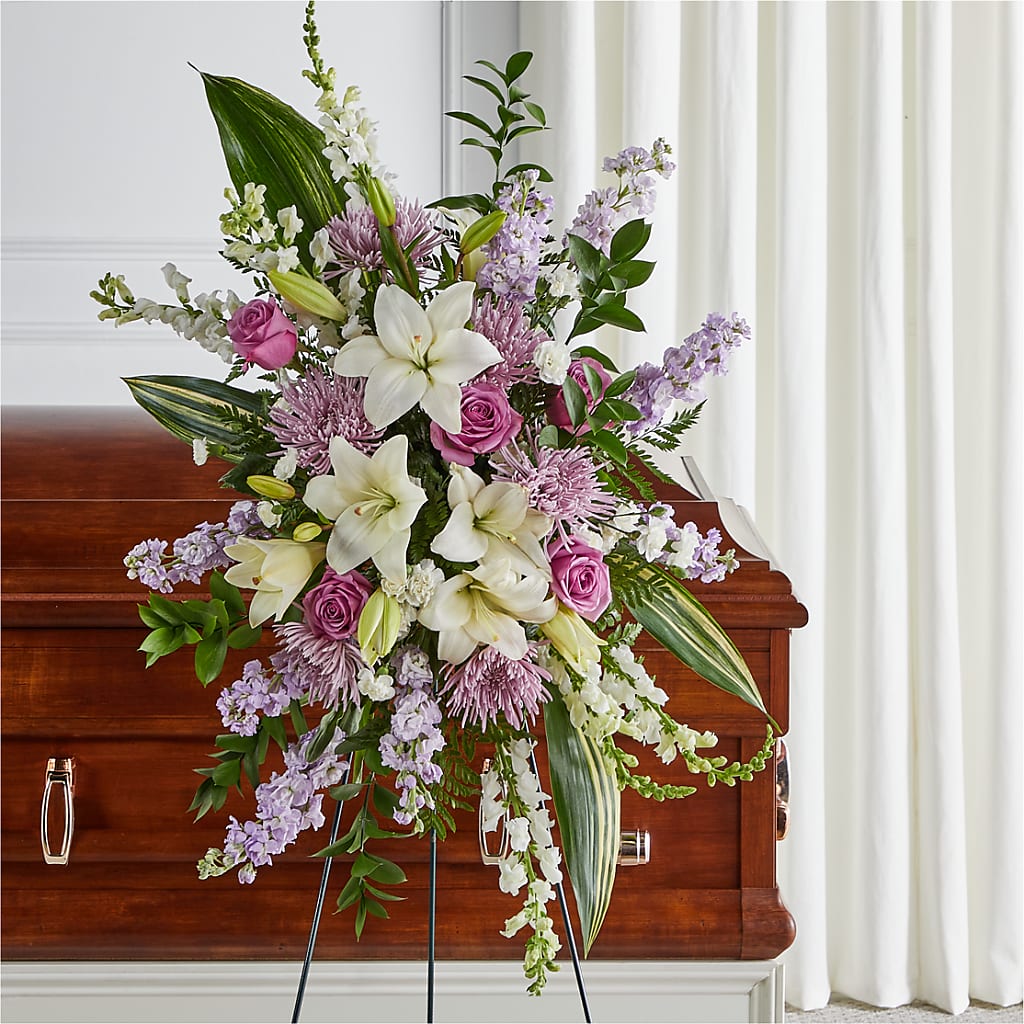 Grateful Hearts Standing Spray – SYLVIA'S FLORIST, Antioch CA