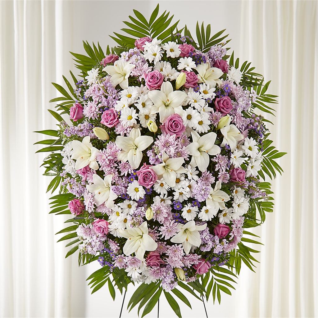 Surrounded by Love Standing Spray – SYLVIA'S FLORIST, Antioch CA