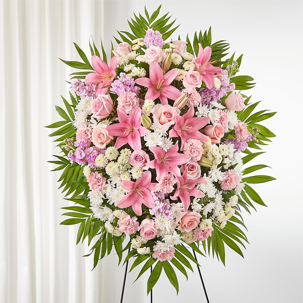 Offering Solace Standing Spray – SYLVIA'S FLORIST, Antioch CA