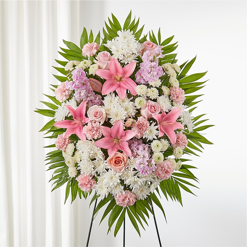 Offering Solace Standing Spray – SYLVIA'S FLORIST, Antioch CA