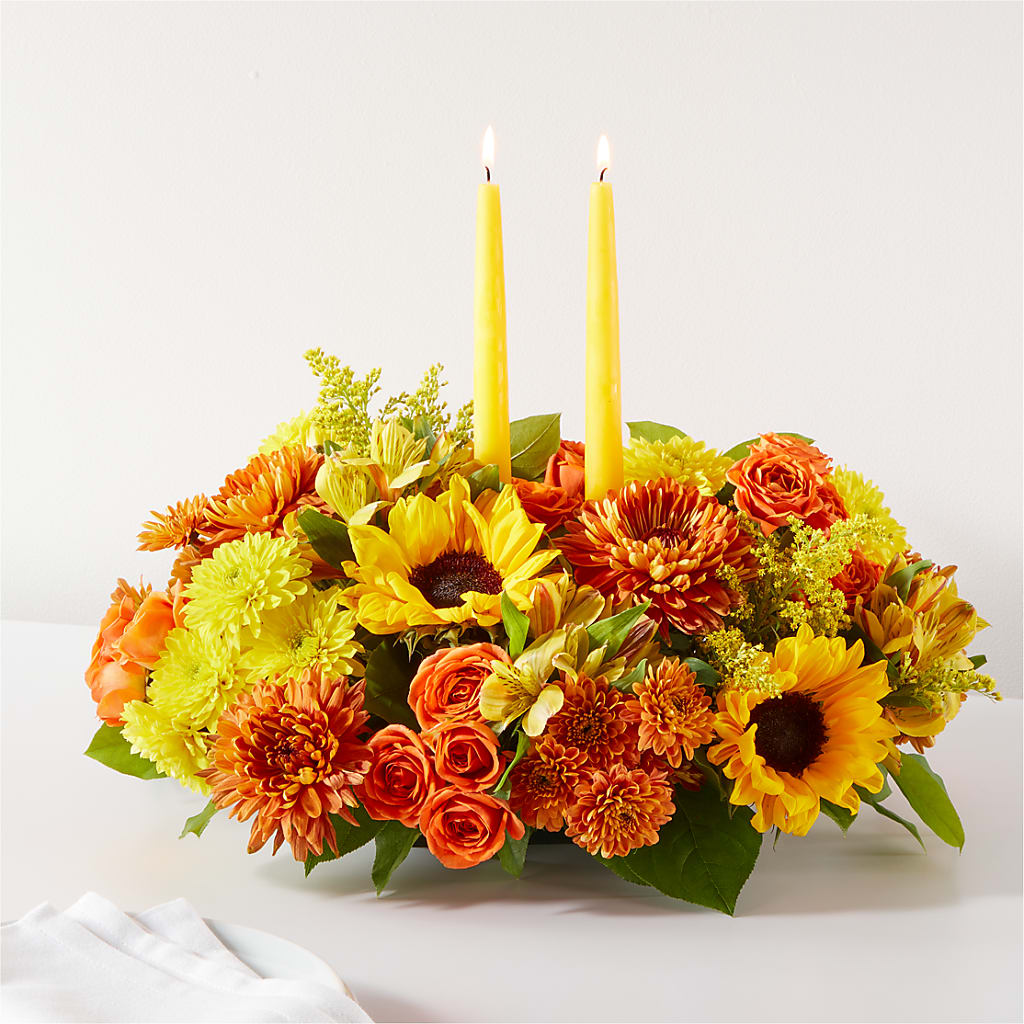 Autumn Harmony Centerpiece – SYLVIA'S FLORIST, Antioch CA