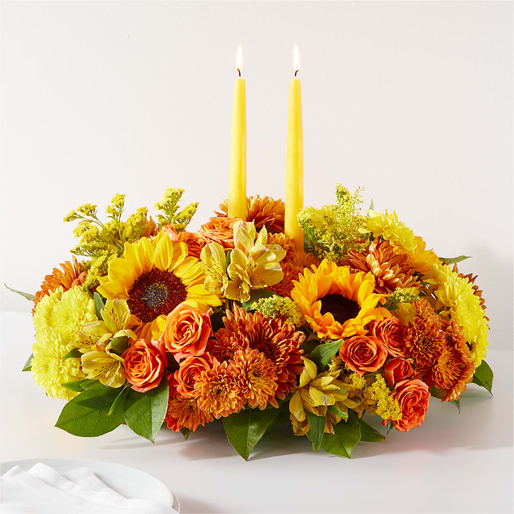 Autumn Harmony Centerpiece – SYLVIA'S FLORIST, Antioch CA
