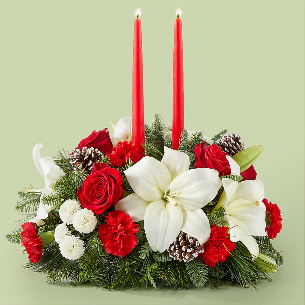 Seasonal Festivities Centerpiece – SYLVIA'S FLORIST, Antioch CA