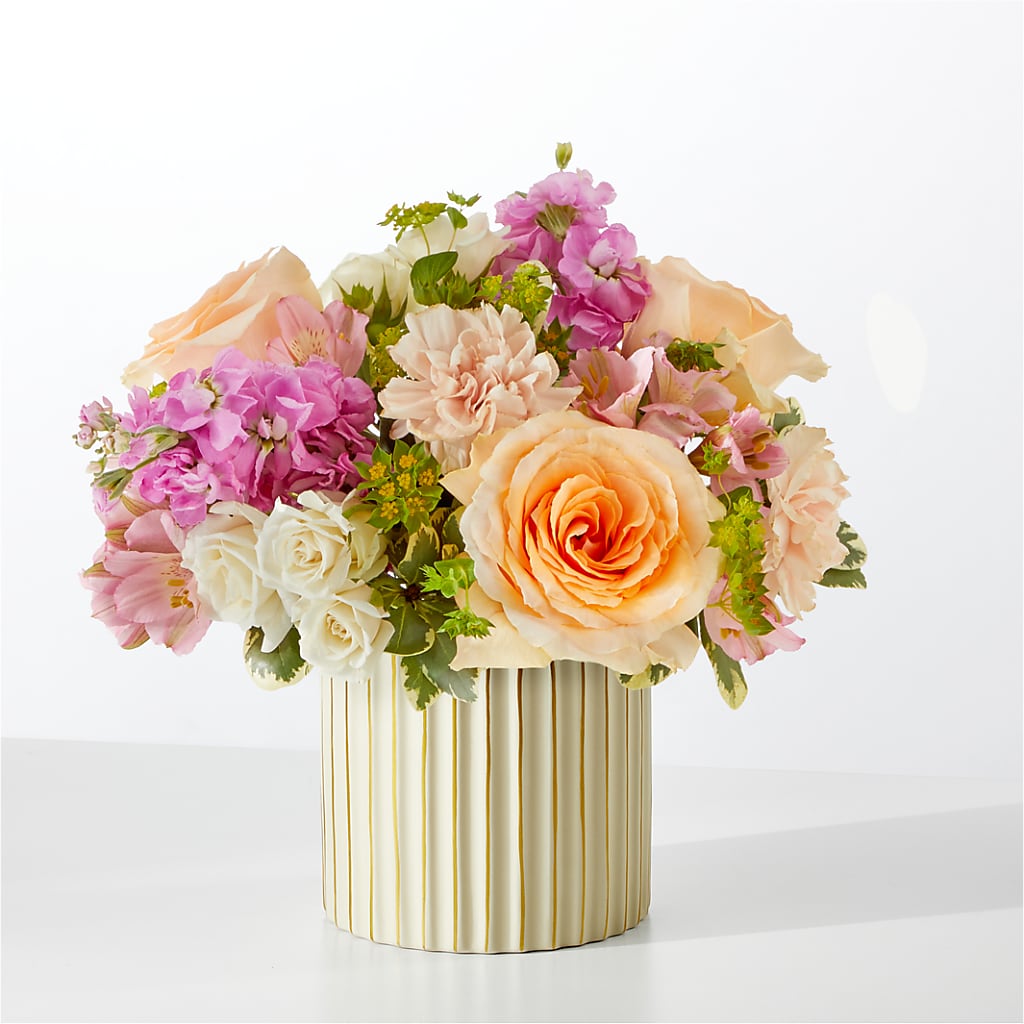 Paradise Bouquet with Ivory Vase – SYLVIA'S FLORIST, Antioch CA