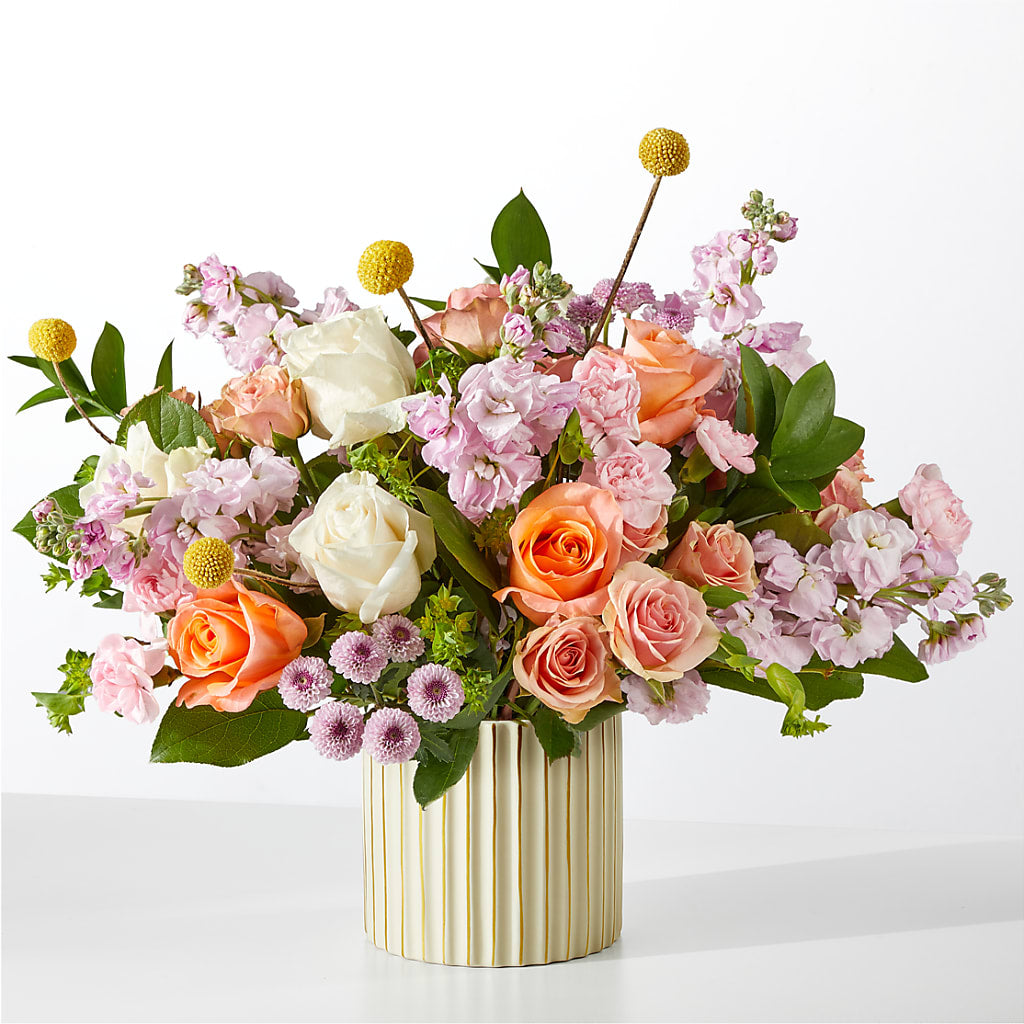 French Market Bouquet with Ivory Vase – SYLVIA'S FLORIST, Antioch CA