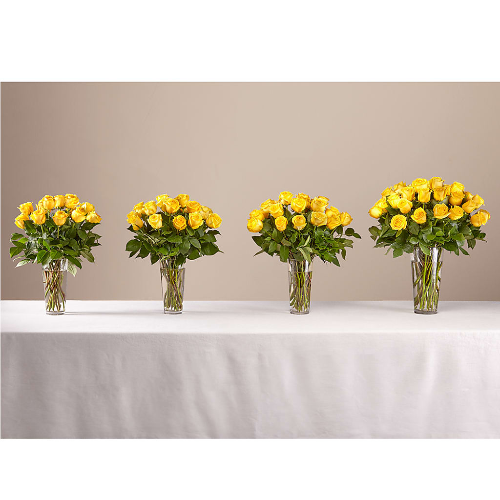Long Stem Yellow Rose Bouquet – SYLVIA'S FLORIST, Antioch CA