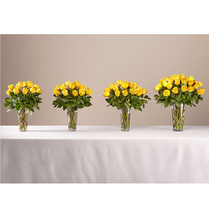 Long Stem Yellow Rose Bouquet – SYLVIA'S FLORIST, Antioch CA