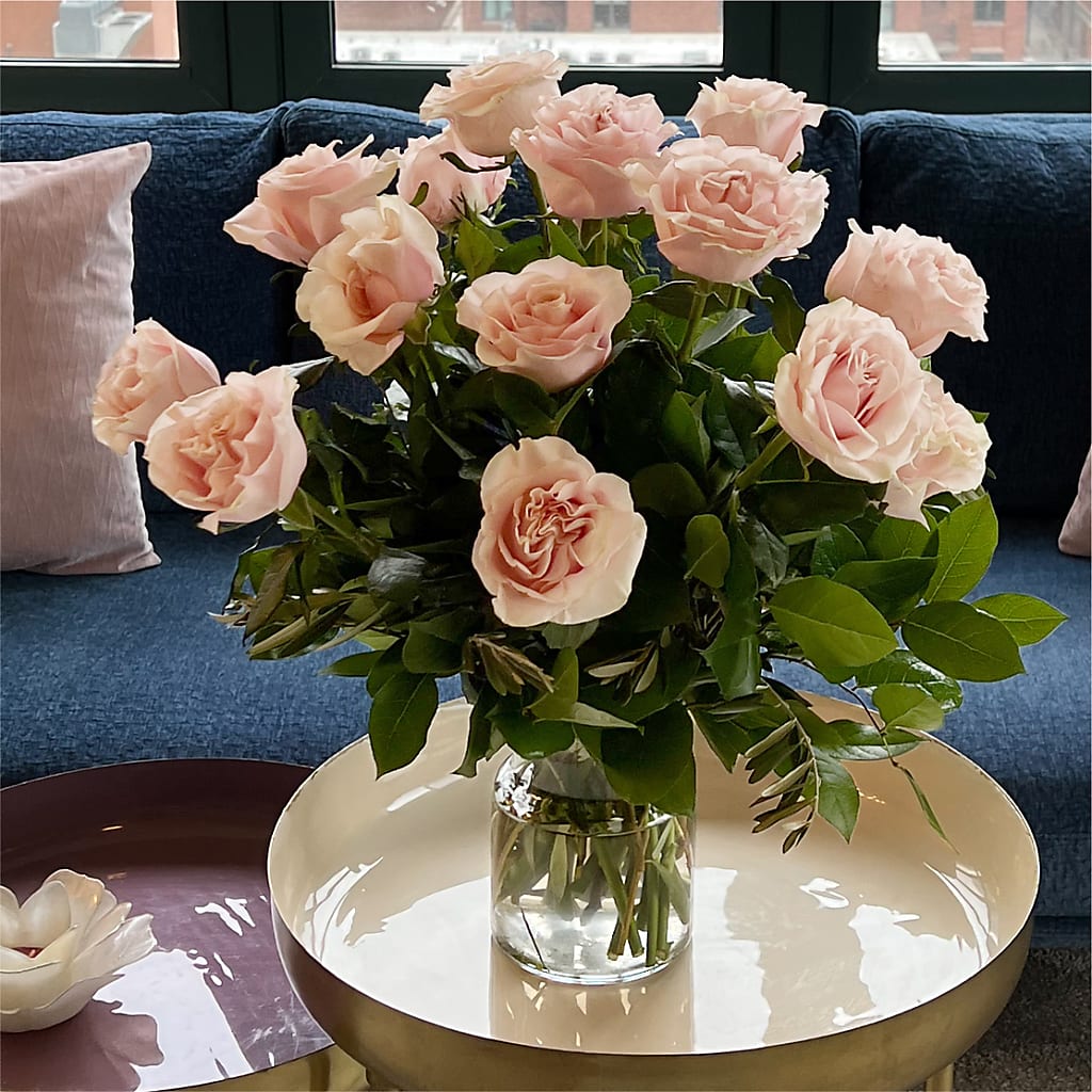 Long Stem Pink Rose Bouquet – SYLVIA'S FLORIST, Antioch CA