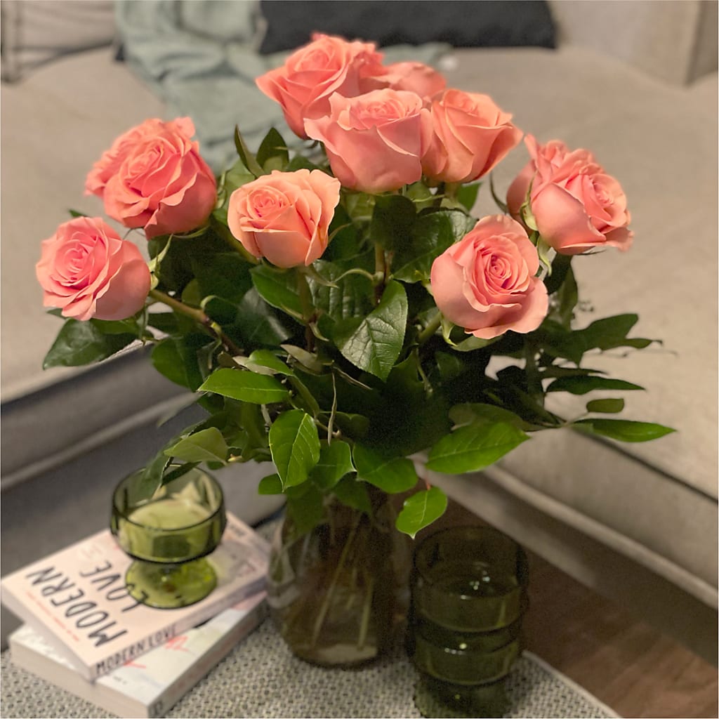 Long Stem Pink Rose Bouquet – SYLVIA'S FLORIST, Antioch CA