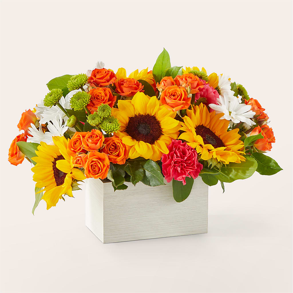 Sun-drenched Blooms Box Bouquet – SYLVIA'S FLORIST, Antioch CA