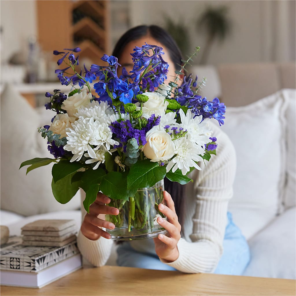 Cerulean Waves Bouquet – SYLVIA'S FLORIST, Antioch CA