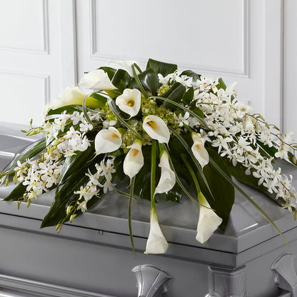 Angel Wings Casket Spray – SYLVIA'S FLORIST, Antioch CA