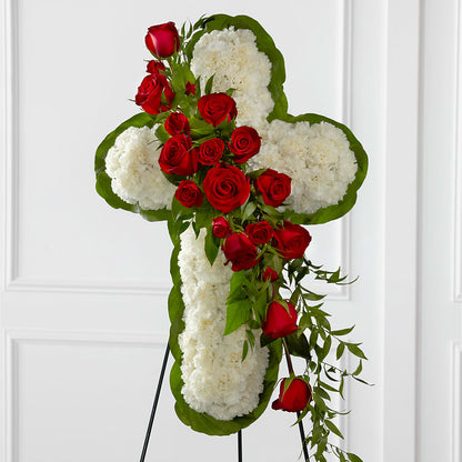 Floral Cross Easel – SYLVIA'S FLORIST, Antioch CA