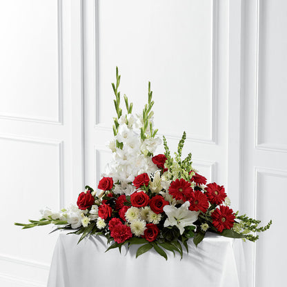 Crimson & White Arrangement – SYLVIA'S FLORIST, Antioch CA