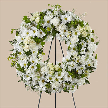 Faithful Wishes Wreath – SYLVIA'S FLORIST, Antioch CA