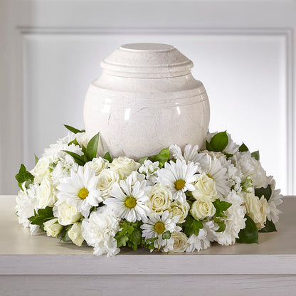 Ivory Gardens Cremation Adornment – SYLVIA'S FLORIST, Antioch CA