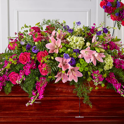Radiant Tribute Casket Spray – SYLVIA'S FLORIST, Antioch CA